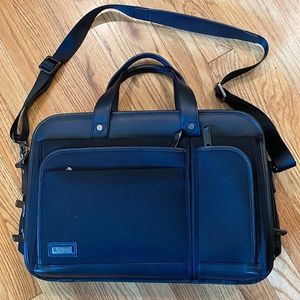 Hartmann Attaché Case / Briefcase, Expandable, Nylon/Leather